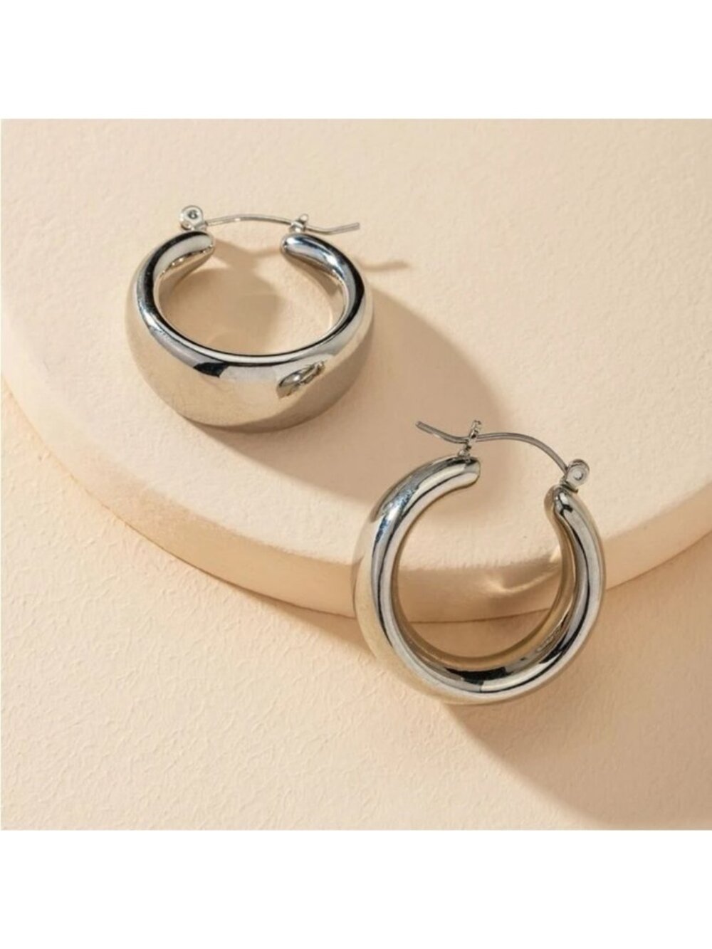 Silver Minimalist Hoop Earrings